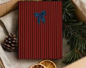 Preppy striknotitieboekje, striknotitieboekje, preppy tiener, coquette-notitieboekje, studentmeisje cadeau, gelinieerd notitieboekje, dagboek schrijven, vakantiecadeau