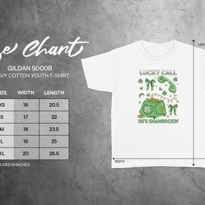 Lucky Call Youth T-Shirt, 90s Shamrockin Tee, St Patrick's Day Shirt, Fun Graphic Design, Casual Wear, Little Kids Clothing