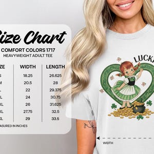 Lucky Irish Girl Graphic Tee, St. Patrick's Day Shirt, Retro Clover Design, Cute Green Heart, Women's T-Shirt Gift Idea