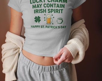 Womens St Patricks Day Baby Tee St Patricks Tee Baby St Patricks Day Lucky Tshirts Cute St Patricks Day Shirts Girls St Patricks Day Shirt