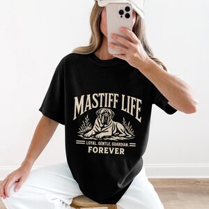 English Mastiff Dog Mastiff Lover Gift Dog Owner Apparel Gentle Giant Dog Tee Mastiff Mom Present Mastiff Dad Apparel Old English Mastiff image 7