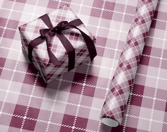 kariertes Geschenkpapier, Tartan-Geschenkverpackung, Rolle, Urlaub, Verpackung, festlich, xmas, Geschenkpapier, hübsch, Weihnachten