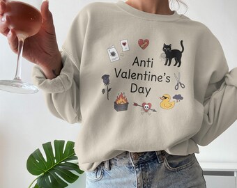 Goth Anti Valentines Day T-Shirts + sweatshirts, Sarcastic Valentine, Divorce Shirt, Single Valentine, Anti Valentine Club, Funny Valentine