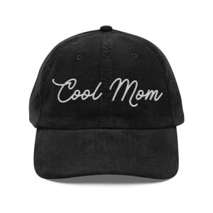 Cool Mom Hat Vintage Corduroy Hat Embroidered Mom Hat Gift for Mom Mothers Day Gift Soft Corduroy Cap Mom Life Summer Hat