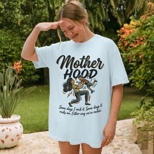 Motherhood TShirt, Funny Mom Tee, Mom Life Shirt, Casual Graphic Tee, Trendy Mom Gift, Unique Mom Clothing, Cool Mom Humor Shirt