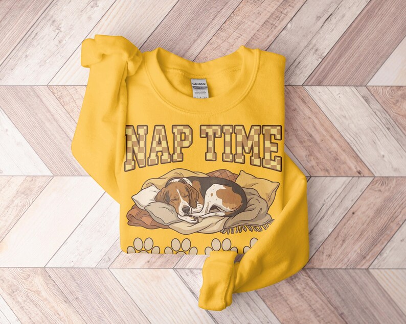 Cute Dog Nap Time Sweatshirt, Cozy Animal Lover Hoodie, Nap Time Dog Sweatshirt, Relaxing Pet Lover Sweater Gift