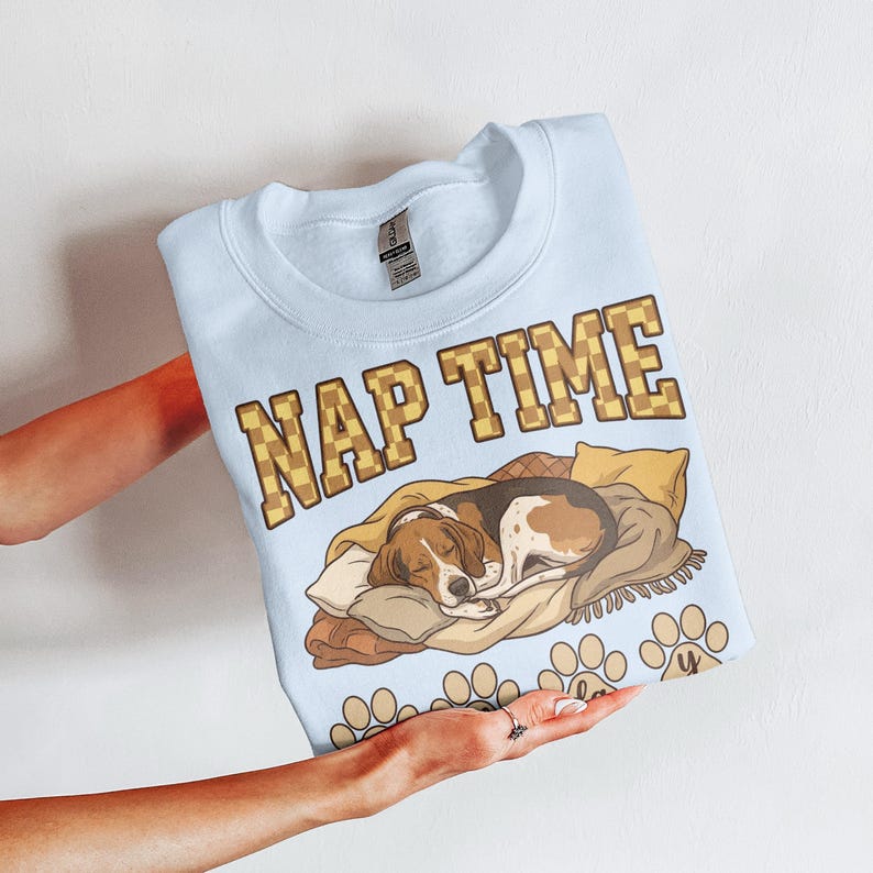 Nap Time Dog Lover Shirt, Cozy Dog Sleeping Graphic Tee, Cute Canine Nap Time Shirt, Dog Owner Gift, Comfy Pet Lover T-Shirt