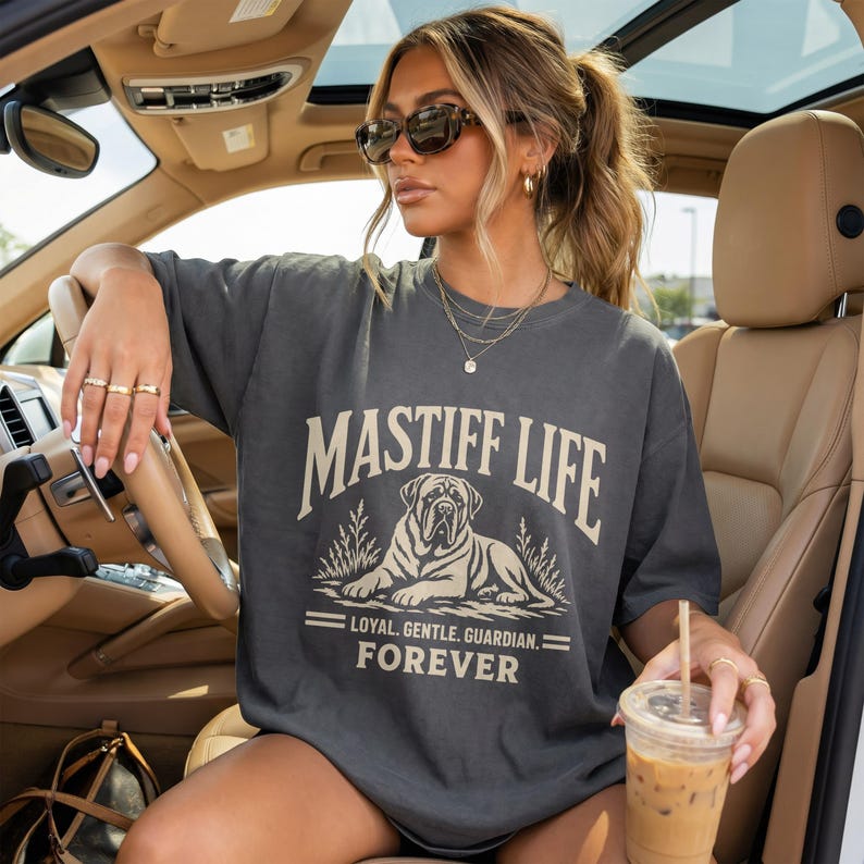 English Mastiff Dog Mastiff Lover Gift Dog Owner Apparel Gentle Giant Dog Tee Mastiff Mom Present Mastiff Dad Apparel Old English Mastiff Pepper