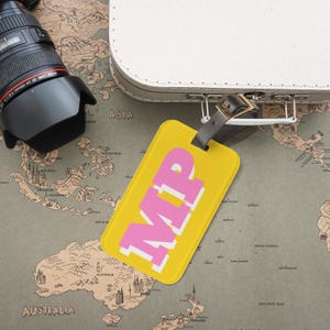 Personalized Gift Custom Luggage Tag Acrylic Luggage Tags Monogram Luggage Tag Custom Bag Tag Travel Gifts for World Travelers Suitcase Tag