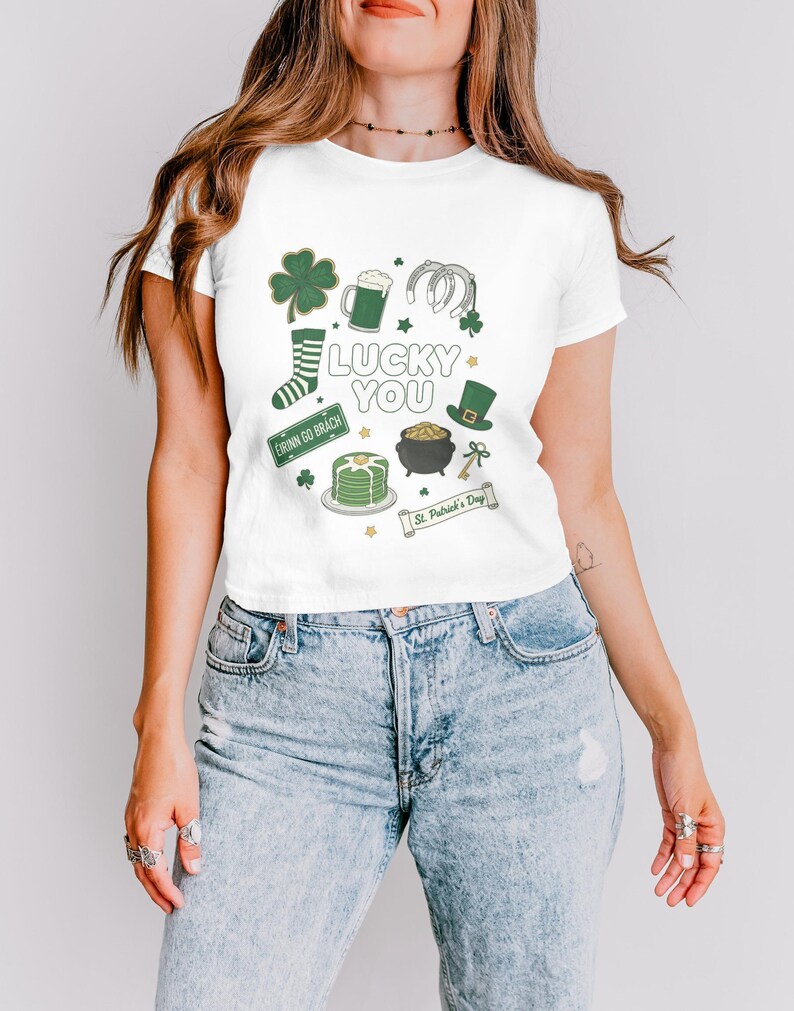 St Patricks Baby Tee Womens