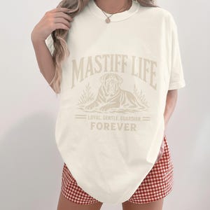 English Mastiff Dog Mastiff Lover Gift Dog Owner Apparel Gentle Giant Dog Tee Mastiff Mom Present Mastiff Dad Apparel Old English Mastiff Ivory