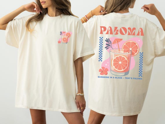 Paloma Cocktail Shirt Tequila Lover Tee Grapefruit Drink Shirt Comfort Colors Paloma Tshirt Bartender Gift Bachelorette Party Cocktail Top