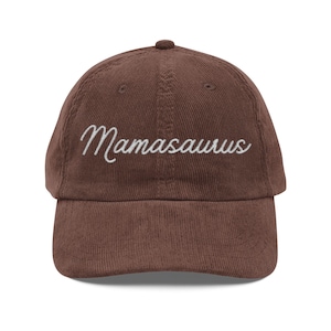 Vintage Corduroy Hat Cool Mom Hat Embroidered Mama Cap Gifts for Mom Mothers Day Black Cap Soft Corduroy Hat for Summer