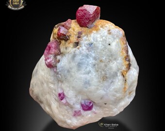 Afghan Ruby Crystal in Matrix – Reddish Pink Collector Specimen (88g)