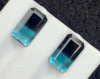 4.70ct | Natural Bi-Color Tourmaline Pair - Afghanistan - Loose Gemstone Gift, Collector Gem