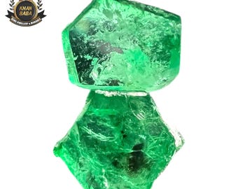 2.90ct Natural Emerald Crystal | Rough Gemmy Specimen | Swat Pakistan Emerald | Collector Mineral | Raw Green