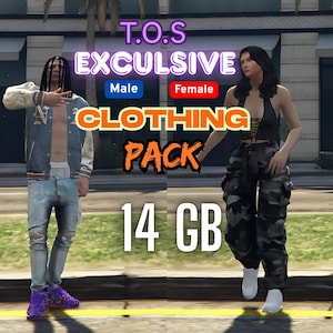Fivem Exclusive Unbranded Clothing Pack | Fivem Clothing Pack Male | Fivem Clothing Pack Female | Optimized | Fivem Ready | High Quality