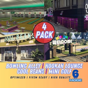 4 MLO Pack | Fivem Script MLO | Custom Interior | Fivem Mlo Pack | High Quality Design | Fivem Ready Optimized MLO