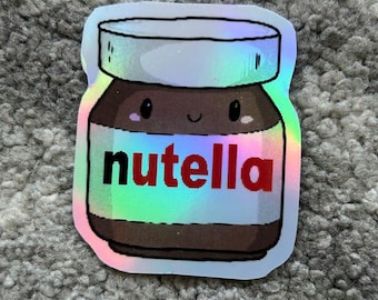 Handmade Metallic Rainbow Chocolate Spread Sticker