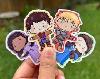 Hand-drawn Cute Merlin Sticker Pack