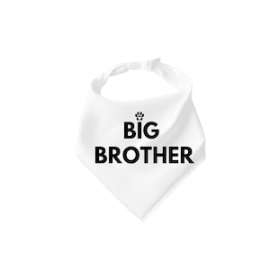 Big Brother Dog Bandana Pregnancy announcement, Pregnant tie on bandana Baby Announcement pregnancy photo prop dog big brother mothers day