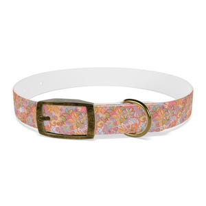 Retro dog collar, girl dog collar, boy dog collar, groovy dog collar, floral dog collar, designer luxury, small dog collar, mothers day