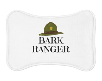 Bark Ranger Pet Feeding Mat: Waterproof Dog Food Placemat
