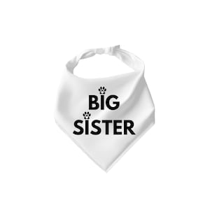 Big Sister Dog Bandana: Pregnancy Announcement Photo Prop