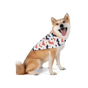 Bat Pattern Pet Bandana: Halloween Dog Costume, Fall Accessory