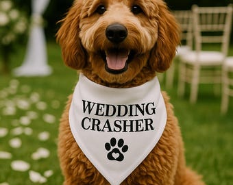 Wedding Crasher Pet Bandana: Dog Wedding Attire