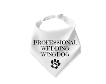 Wedding Wingdog Bandana: Professional Dog Wedding Attire