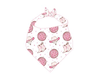 Pink Cowgirl Dog Bandana: Western Pet Accessory