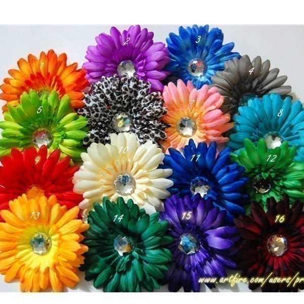 U pick 10 Gerber Crystal Daisies 3.5 inches