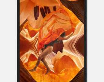 Fallen Petal - Framed Poster