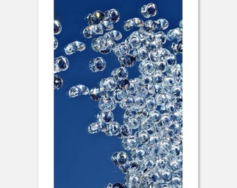 Shimmer Float — Abstract Blue Wall Art