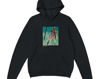 Swimming in the Clouds Unisex Hoodie – Whimsical Surreal Fantasy Sweatshirt by Ressaro