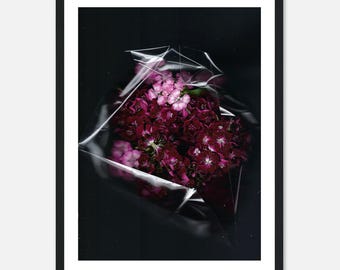 Eternal Bouquet Scanography – Framed Floral Art Print (12x16″)