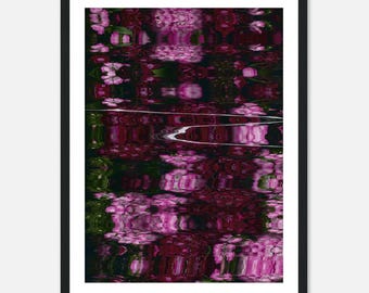 Whispers in Water Framed Floral Scanography Poster – Modern Art