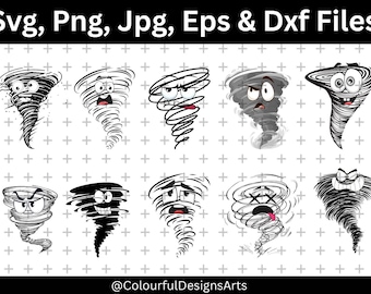 Tornado SVG Bundle, Storm SVG, Tornado Clipart, Tornado Silhouette, Tornado SVG Cut Files for Cricut, Typhoone Svg, Hurricane Svg, Wind Svg
