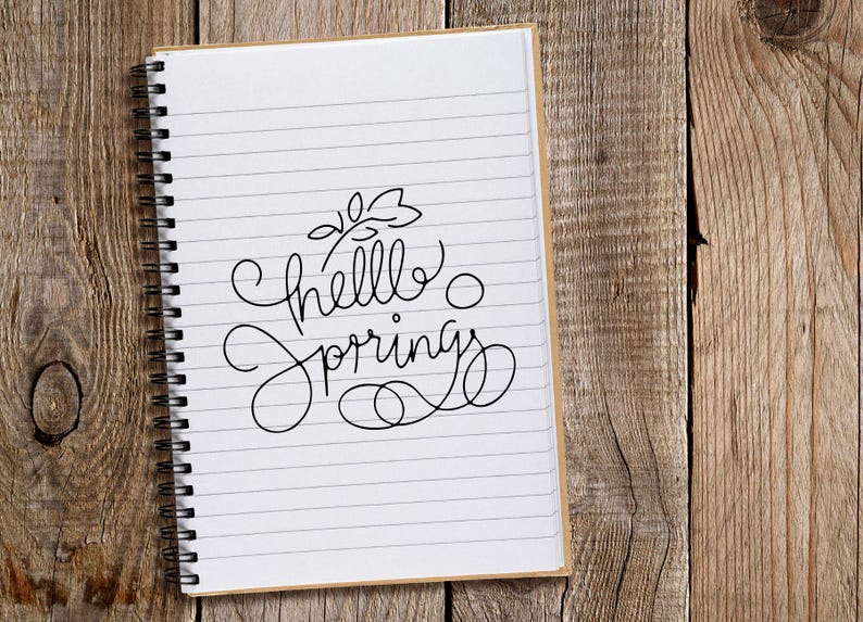 Spring In Between Notebooks Spring SVG Bundle, Hello Spring Png Designs, Welcome Spring, Hello ...