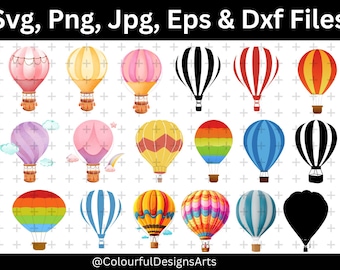 Heißluftballon geschnitten Datei, Globo Aerostatische Schrift, Heißluftballon SVG, Heißluftballon PNG Bundle, Heißluftballon Clipart, Heißluftballon Silhouette