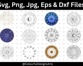 Zodiac Sign SVG Bundle,Zodiac Sign PNG Bundle,Astrology Cut Files, Horoscope Svg, Zodiac Constellation Svg, Silhouette, Digital Download