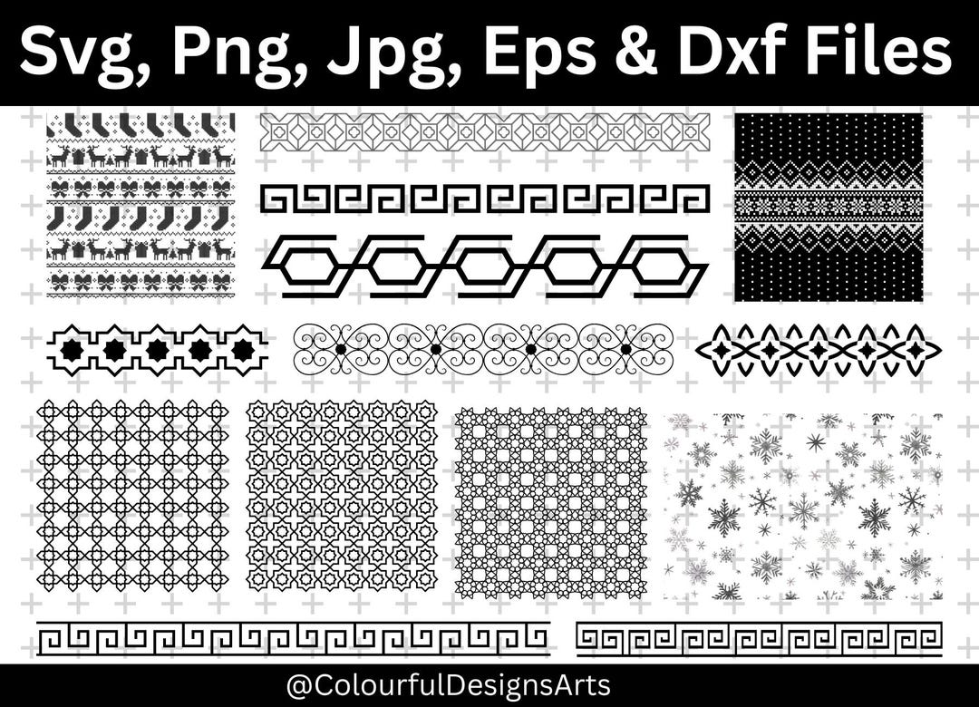 Jumper Pattern Clipart, Seamless Borderless Pattern, Laser Engraving ...