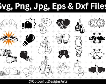 Boxing Gloves Svg Bundle, Boxing Gloves PNG, Boxing Svg, Boxer Clipart, Boxing Gloves Cricut, Boxing Gloves Silhouette, Instant Download