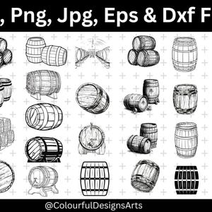 Wooden Barrel SVG, Barrel Svg Cricut File, Svg Cut Files, Barrel Clipart, Barrel Silhouette, Barrel Vector, Commercial Use, Instent Download