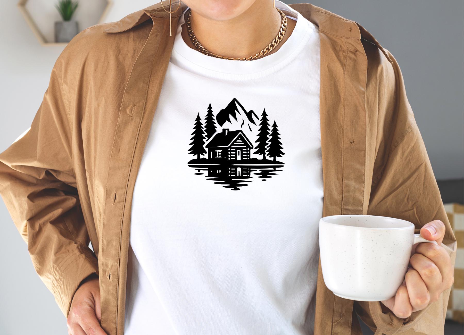 Rustic Wooden Cabin SVG Bundle, Rustic Silhouette, Log Cabin SVG ...