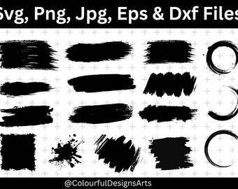 Paint Brush Stroke Svg Bundle, Paint Brush Svg, Paint Brush Clipart, Brush Stroke Svg, Paint Splatter Svg, Paint Brush Stroke Cut Files