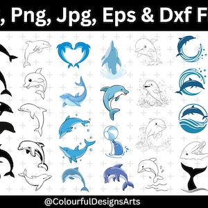 Pacchetto SVG di delfini, delfino in Cricut, silhouette di delfini, delfino in SVG, vettore di delfini, file di taglio di delfini, clipart di delfini, delfino in Cricut