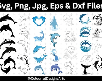 Dolphin Svg Bundle,Dolphin Cricut, Dolphin Silhouette, Dolphin Svg, Dolphin Vector, Dolphin Cut Files, Dolphin Clipart, Dolphin Cricut Files