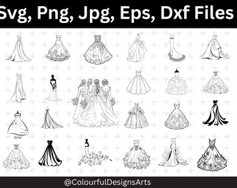 bridesmaid dress svg Bridesmaid Dress Svg